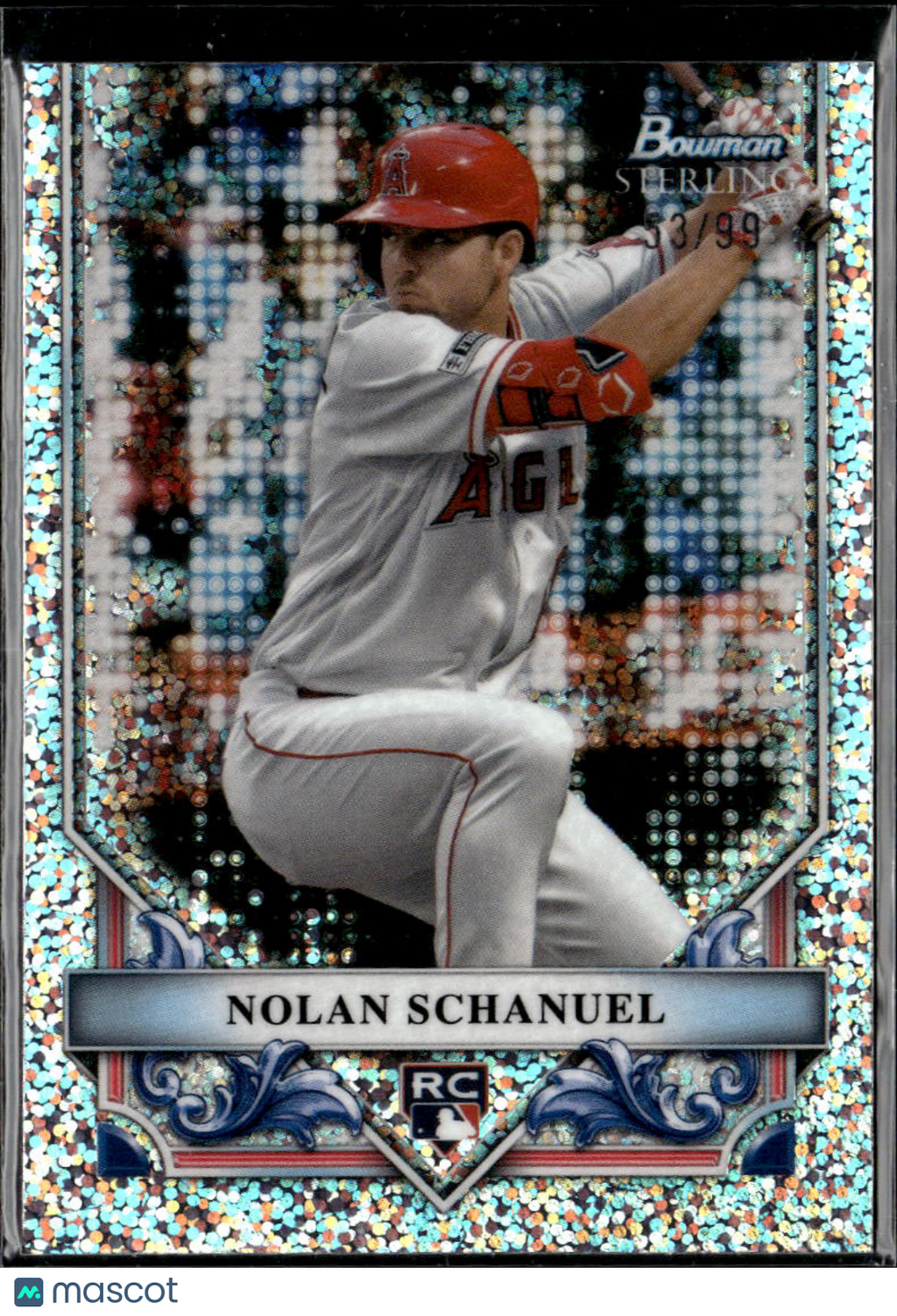 Nolan Schanuel 2024 Bowman Sterling Rookie RC /99 Los Angeles Angels