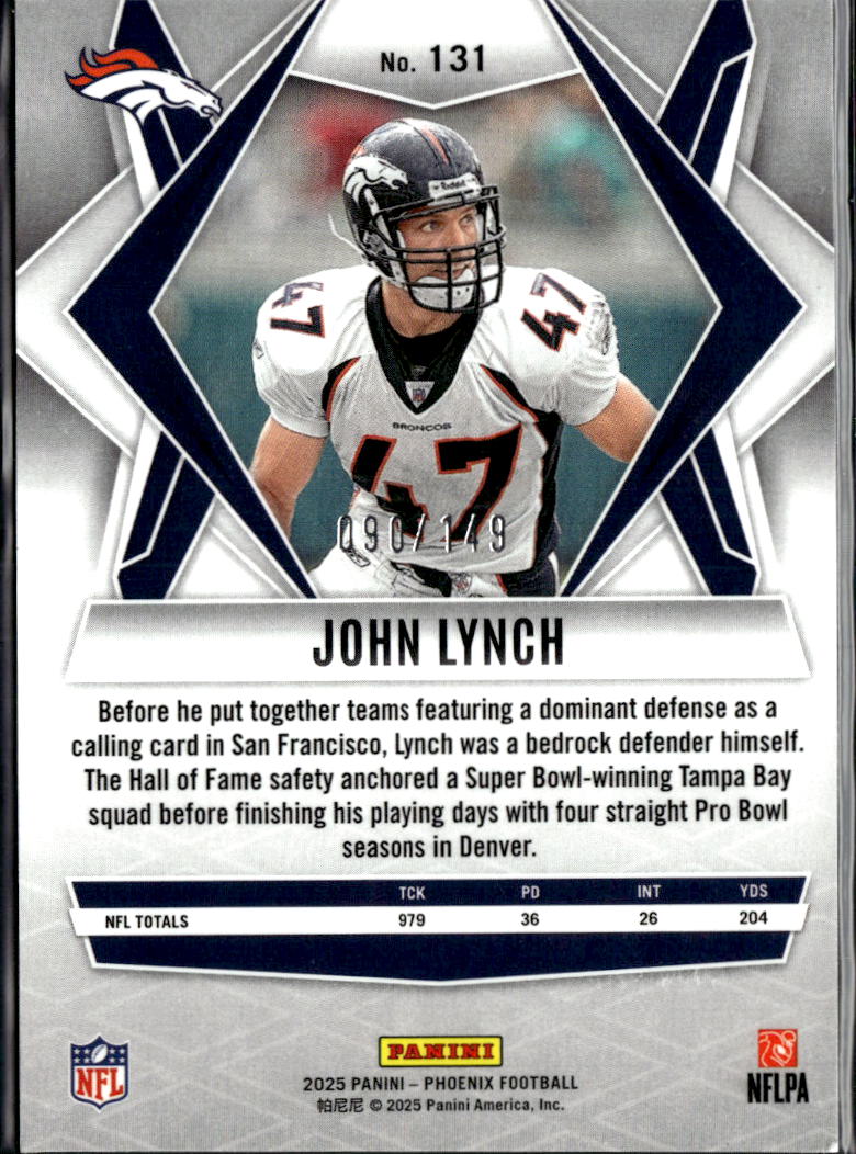 John Lynch 2025 Phoenix Green Hyper 90/149 Denver Broncos