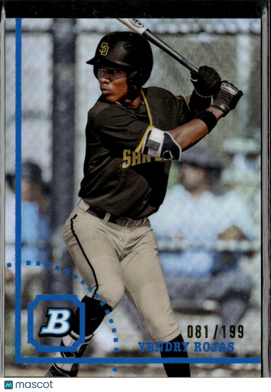 Yendry Rojas 2022 Bowman Heritage Blue Refractor /199 San Diego Padres