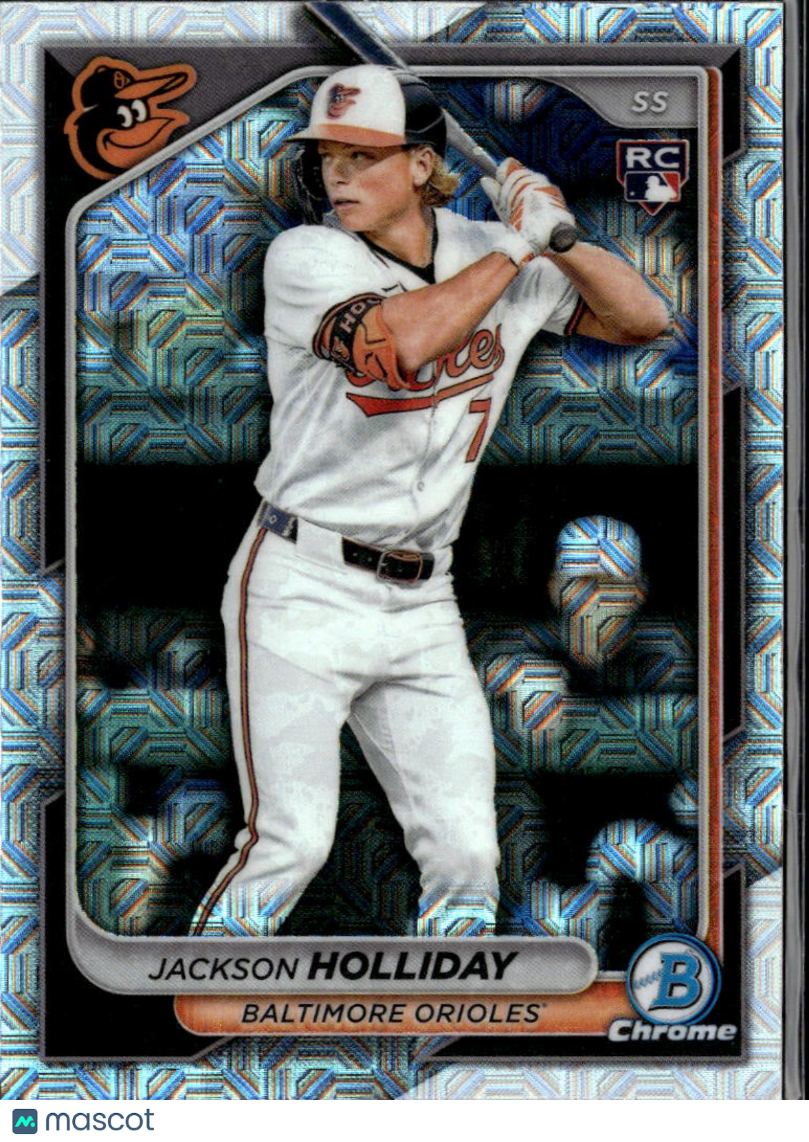 Jackson Holliday 2024 Bowman Chrome Mega Box Mojo Refractor Baltimore Orioles