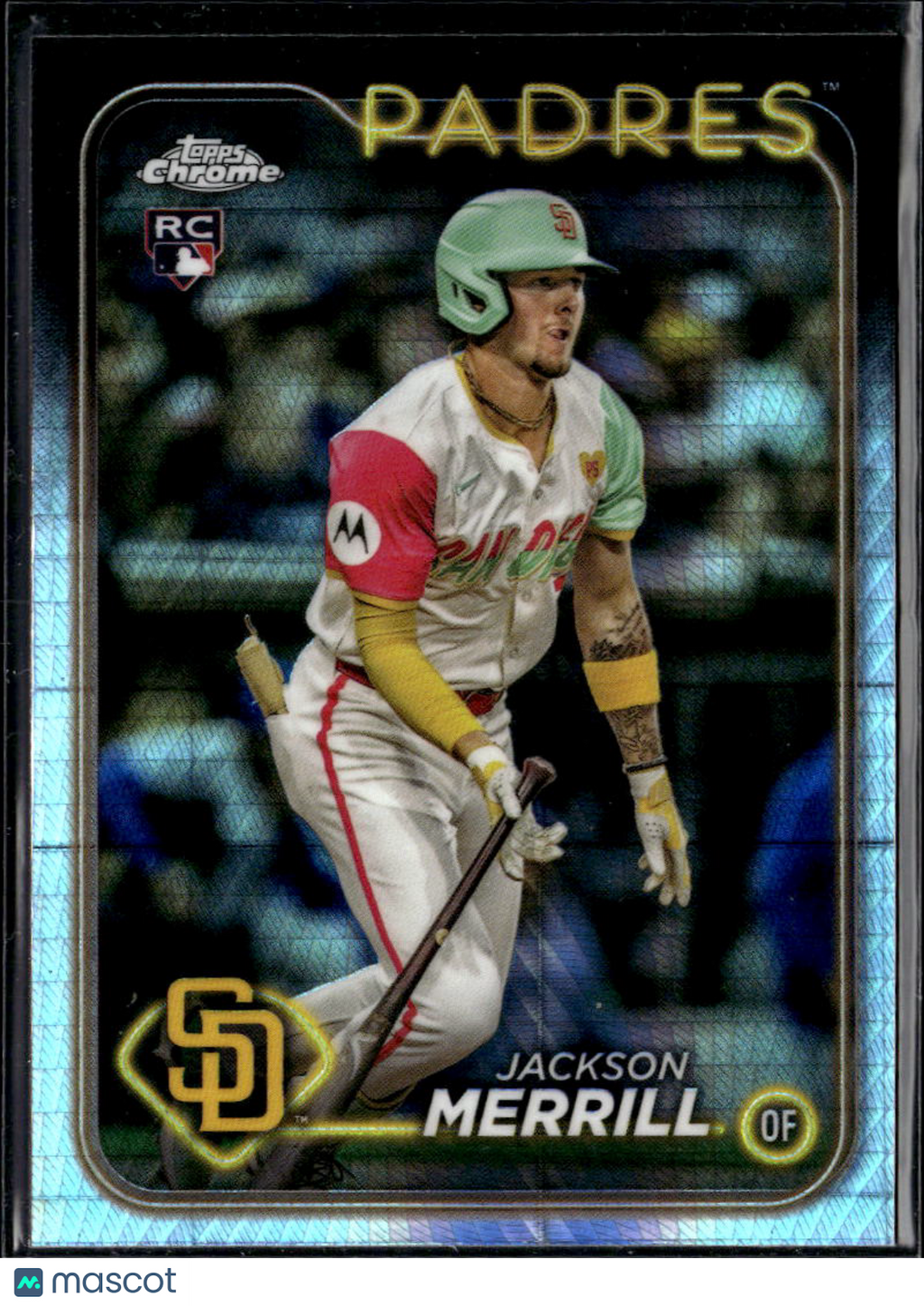 Jackson Merrill 2024 Topps Chrome Prism Refractor Rookie RC San Diego Padres