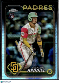 Jackson Merrill 2024 Topps Chrome Prism Refractor Rookie RC San Diego Padres