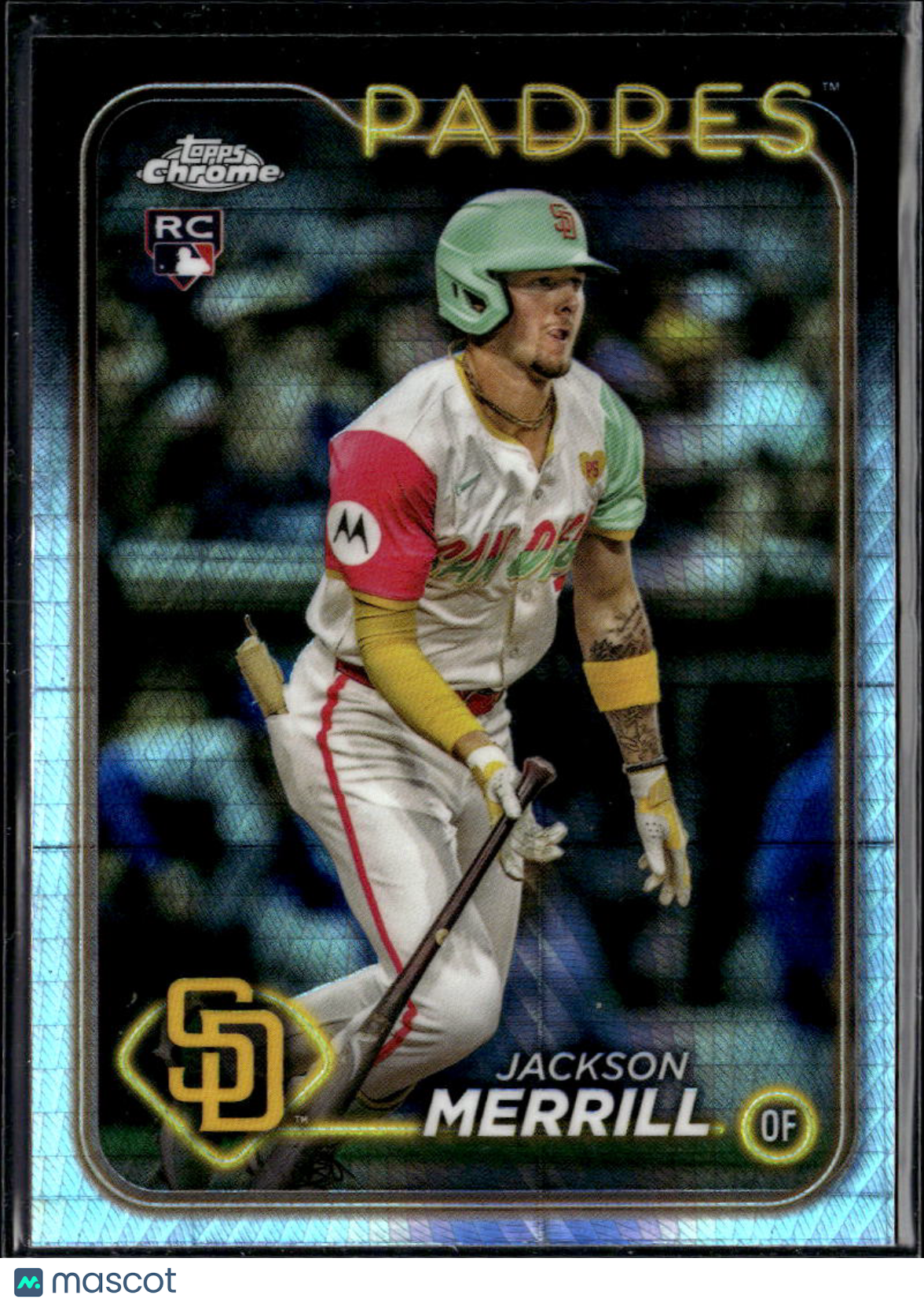 Jackson Merrill 2024 Topps Chrome Prism Refractor Rookie RC San Diego Padres
