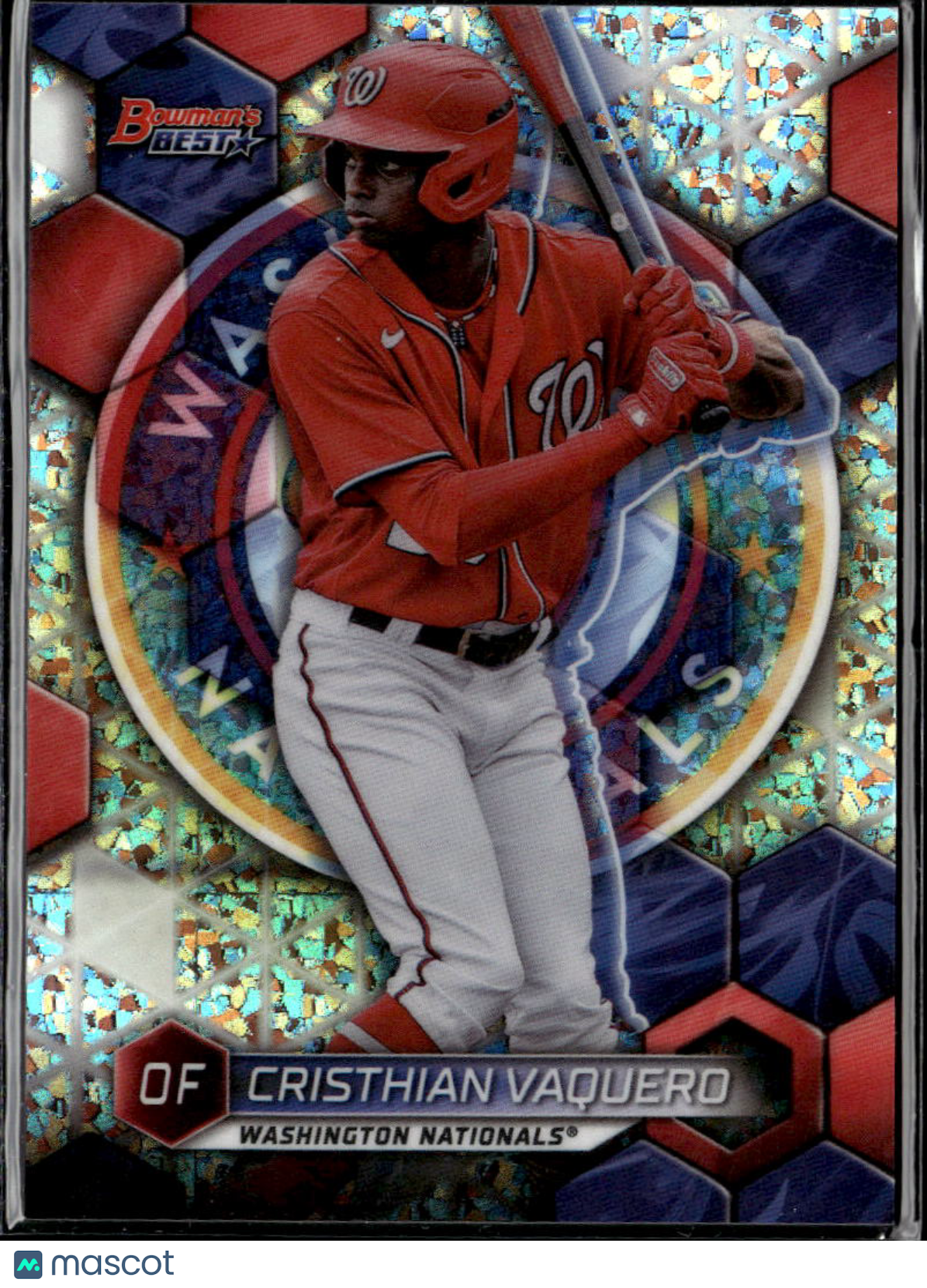 Cristhian Vaquero 2023 Bowman's Best Mini Diamond /299 Washington Nationals