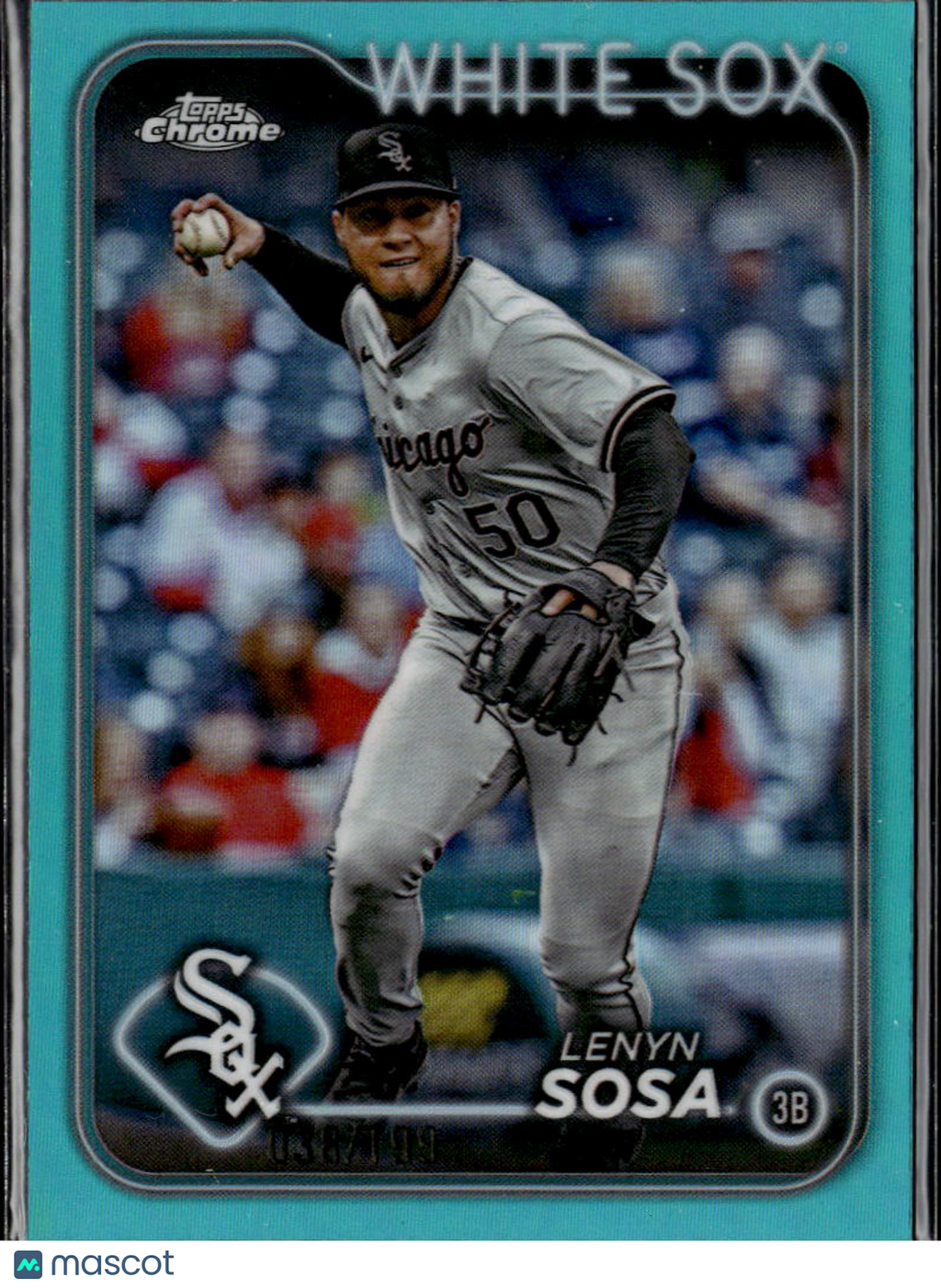 Lenyn Sosa 2024 Topps Chrome Aqua Refractor /199 Chicago White Sox