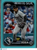 Lenyn Sosa 2024 Topps Chrome Aqua Refractor /199 Chicago White Sox