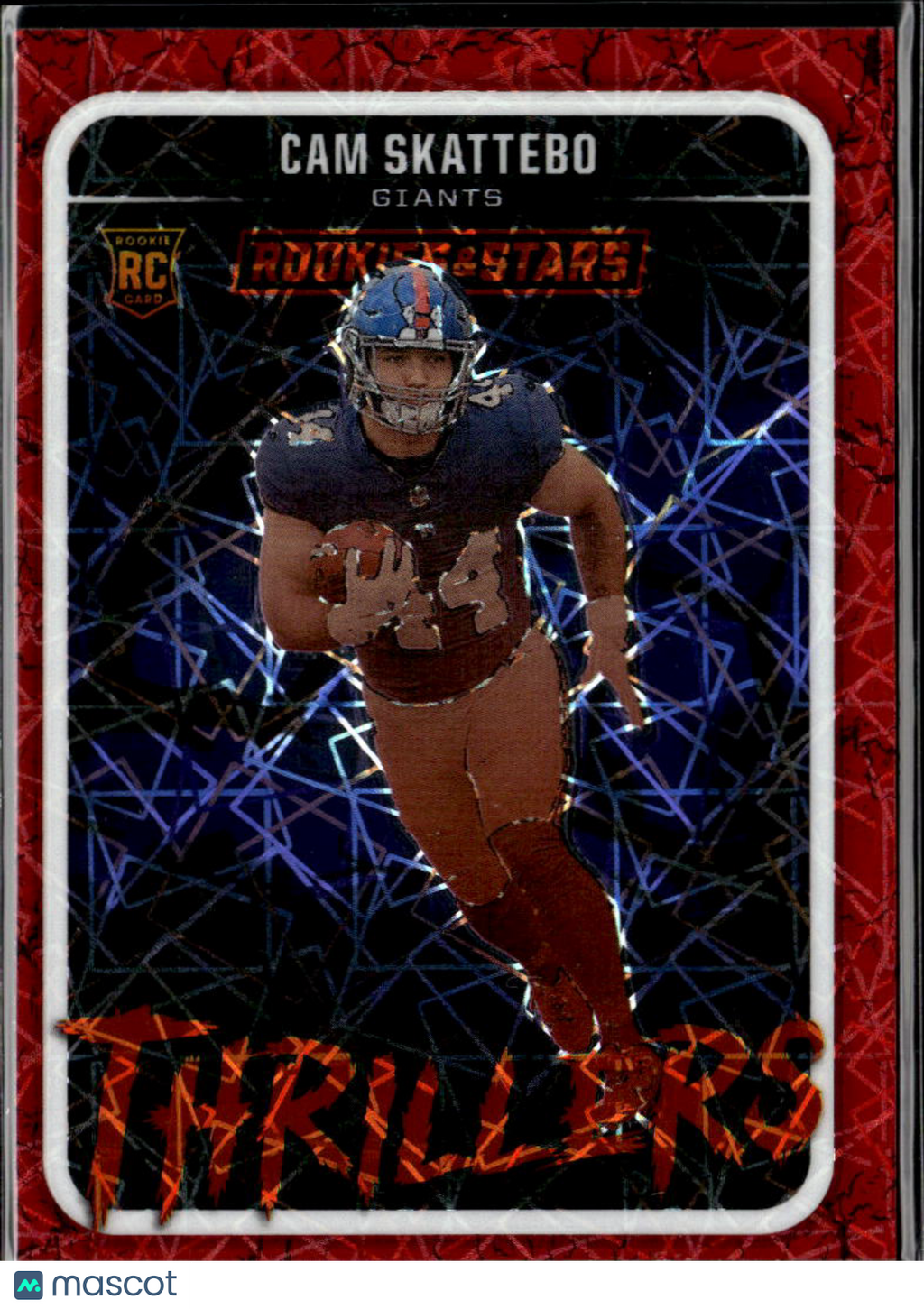 Cam Skattebo 2025 Rookies & Stars Thrillers RED RC New York Giants Giants