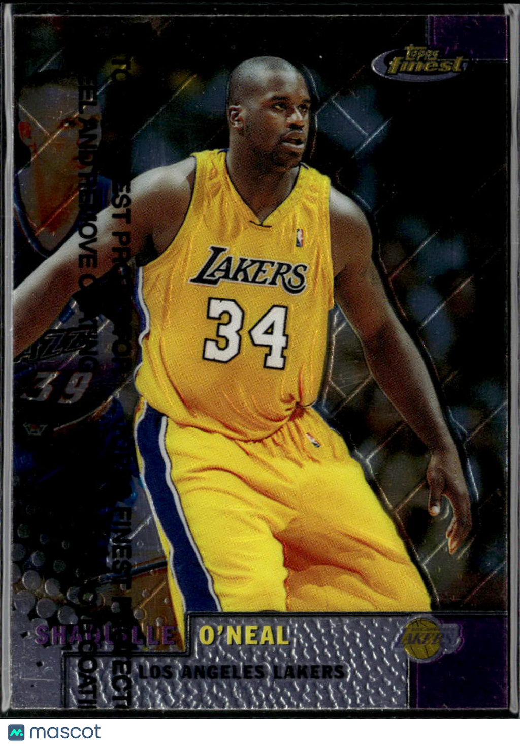 Shaquille O'Neal 2000 Topps Finest Card #186 Los Angeles Lakers
