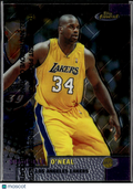 Shaquille O'Neal 2000 Topps Finest Card #186 Los Angeles Lakers