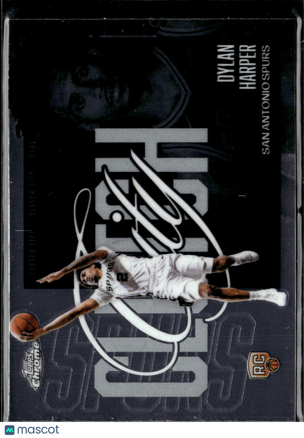 Dylan Harper 2026 Topps Chrome Cluth City Rookie RC San Antonio Spurs