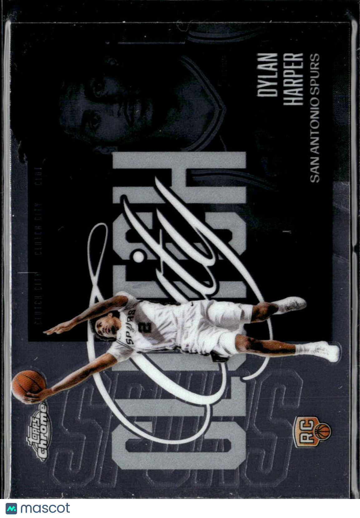 Dylan Harper 2026 Topps Chrome Cluth City Rookie RC San Antonio Spurs