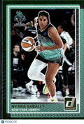 Nyara Sabally 2025 Donruss Green Glitter SSP New York Liberty