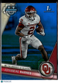 Jovantae Barnes 2023 Bowman Chrome 1st Blue Refractor /199 Oklahoma Sooners