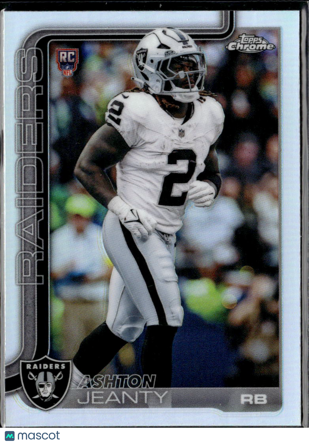 Ashton Jeanty 2025 Topps Chrome RC Refractor Las Vegas Raiders