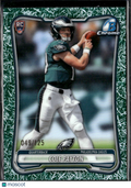 Cole Payton 2026 Bowman Chrome Green Grass RC /125 Philadelphia Eagles