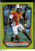 Cam Vaughn 2026 Bowman Chrome 1st Yellow Refractor /275 Miami Hurricanes