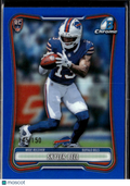 Skyler Bell 2026 Bowman Chrome Blue Refractor RC 145/150 Buffalo Bills