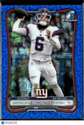 Jaxson Dart 2026 Bowman Chrome Blue Mega Box Refractor 49/150 New York Giants