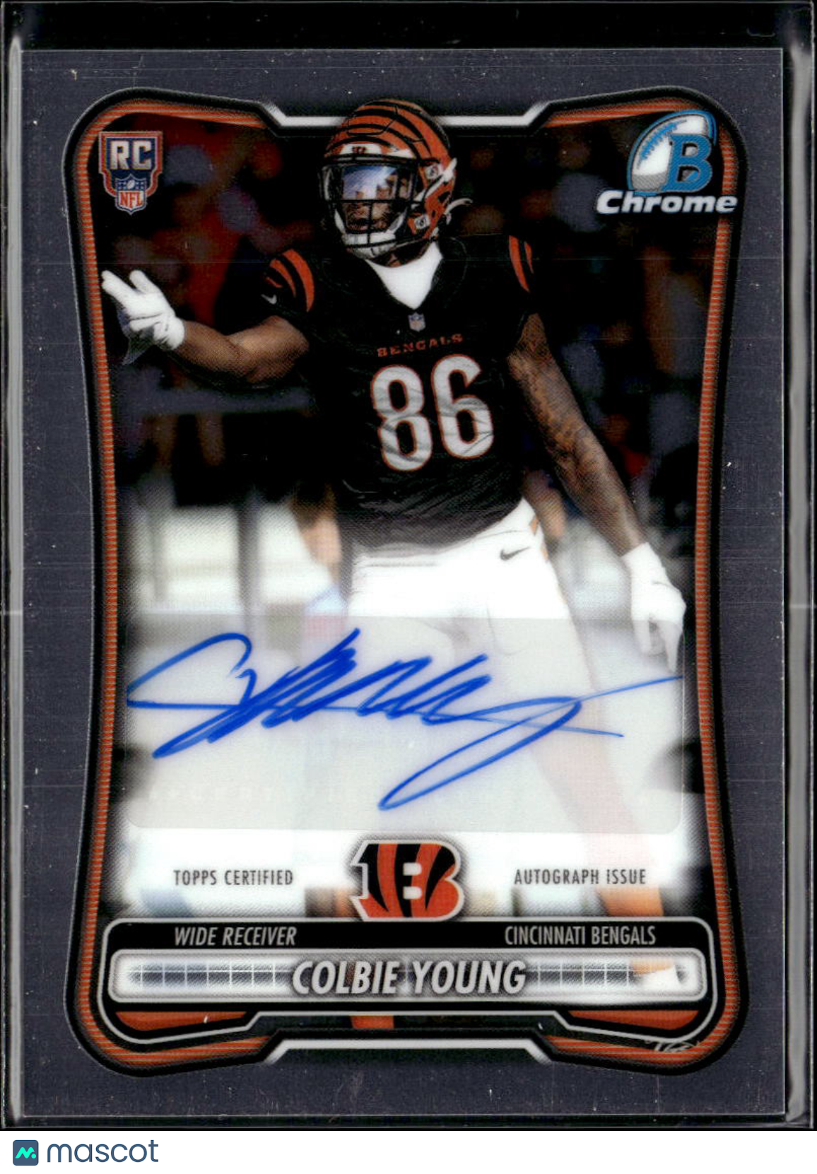 Colbie Young 2026 Bowman Chrome Auto Autograph RC Cincinnati Bengals