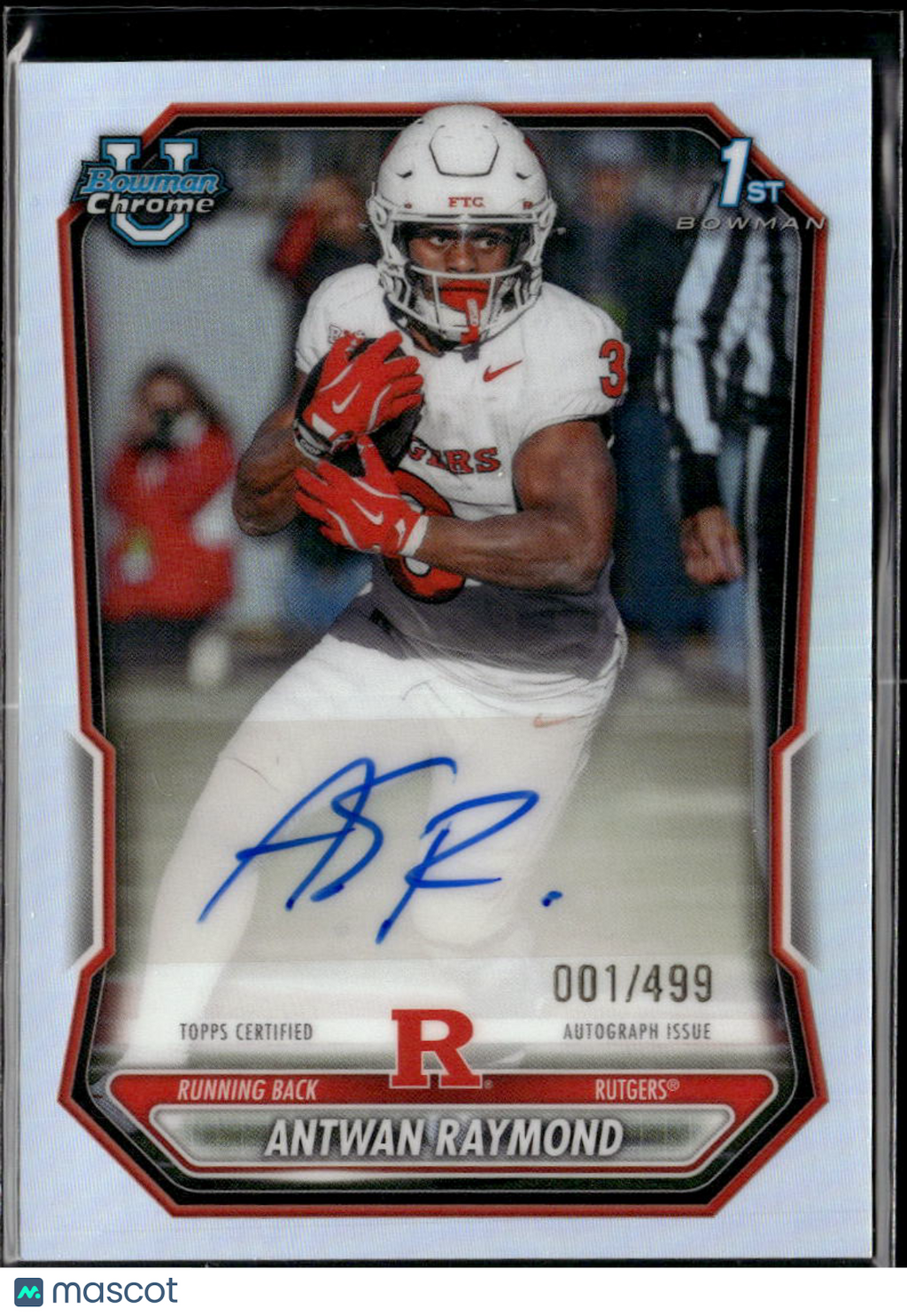 Antwan Raymond 2026 Bowman Chrome 1st Auto Autograph /499 Rutgers