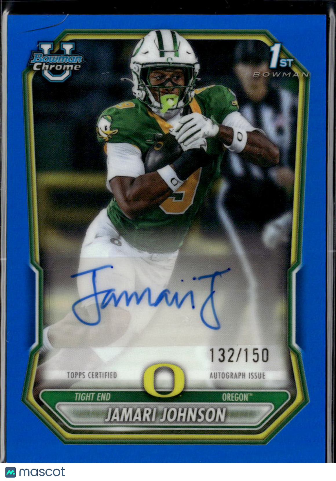 Jamari Johnson 2026 Bowman Chrome 1st Auto Autograph 132/150 Oregon Ducks