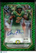 Aaron Flowers 2026 Bowman Chrome 1st Auto Autograph 34/99 Oregon Ducks