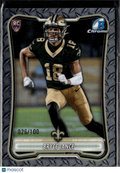 Bryce Lance 2026 Bowman Chrome RC Diamond Plate 26/100 New Orleans Saints
