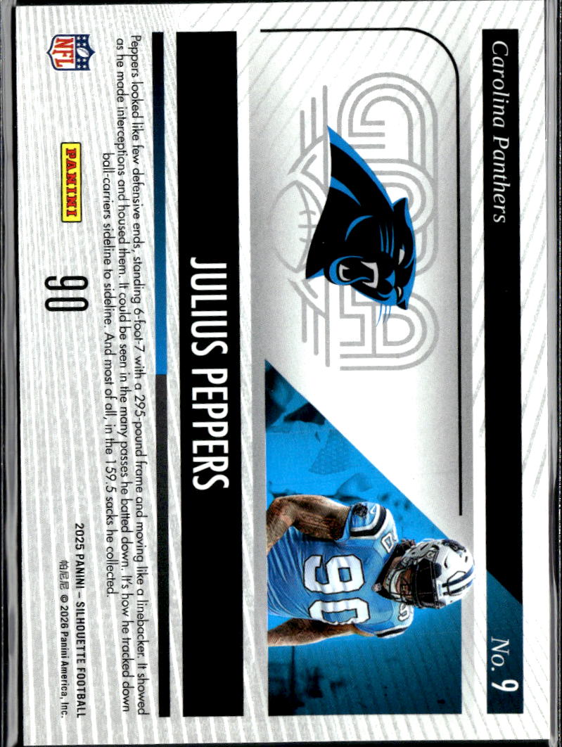 Julius Peppers 2025 Silhouette GALA SSP 6/8 Carolina Panthers