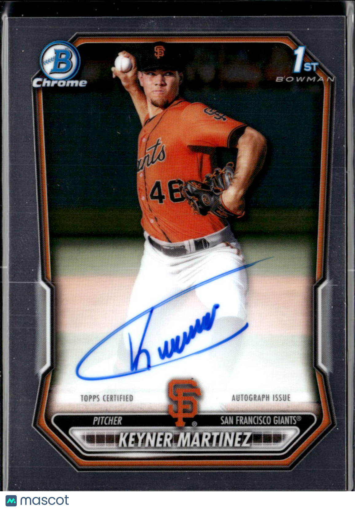 Keyner Martinez 2026 Bowman Chrome 1st Auto Autograph San Francisco Giants