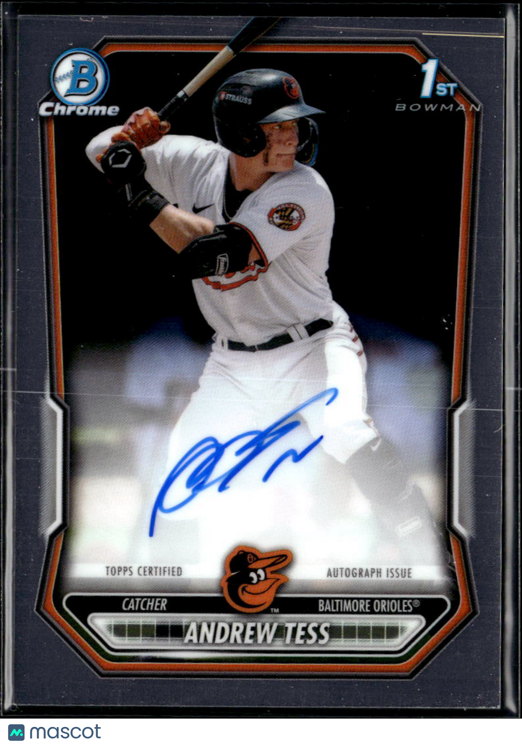 Andrew Tess 2026 Bowman Chrome 1st Auto Autograph Baltimore Orioles