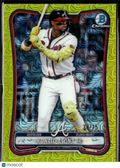 Ronald Acuna Jr. 2026 Bowman Chrome Yellow Refractor 38/75 Atlanta Braves