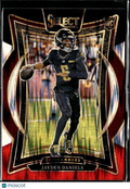 Jayden Daniels 2024 Select RC Red Shock Rookie Washington Commanders