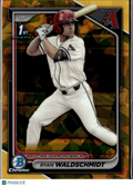 Ryan Waldschmidt 2024 Bowman Chrome Sapphire GOLD 1st 28/50 Arizona Diamondbacks