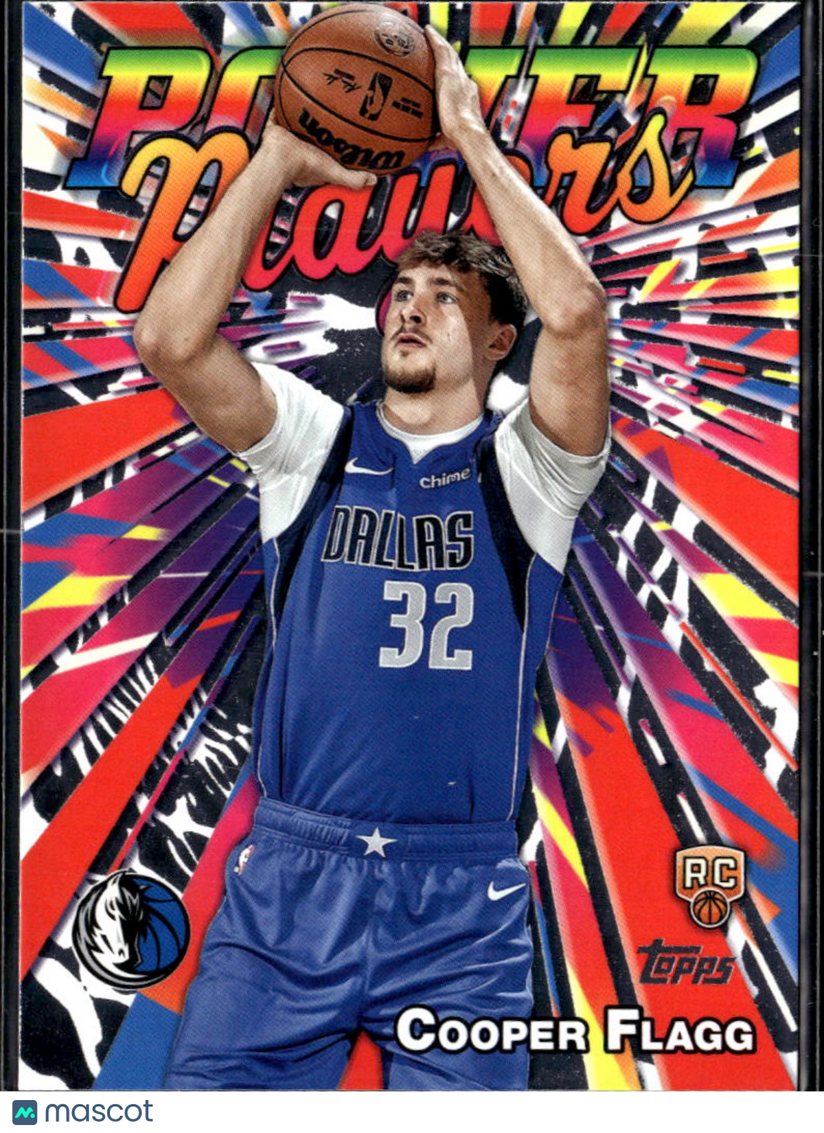 Cooper Flagg 2025 Topps Power Players Rookie RC Dallas Mavericks