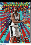 Tim Duncan 2026 Topps Chrome Power Players Aqua /199 San Antonio Spurs