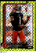 Ja'Marr Chase 2025 Topps Chrome Lime Green X-Fractor Cincinnati Bengals