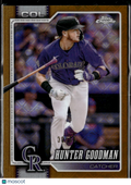 Hunter Goodman 2026 Topps Chrome GOLD Logofractor 30/50 Colorado Rockies