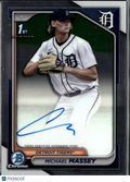 Michael Massey 2024 Bowman Chrome 1st Auto Autograph Detroit Tigers