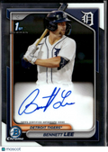 Bennett Lee 2024 Bowman Chrome 1st Auto Autograph Detroit Tigers