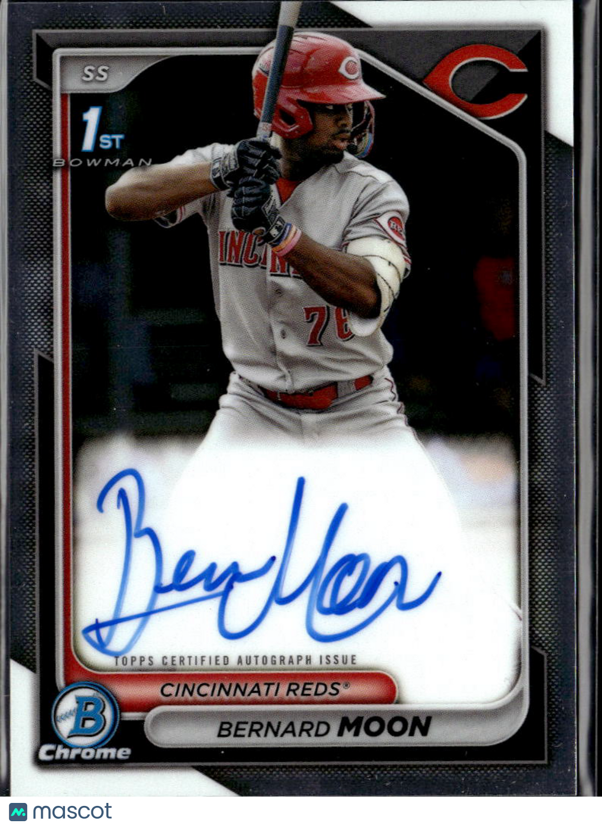 Bernard Moon 2024 Bowman Chrome Auto Cincinnati Reds