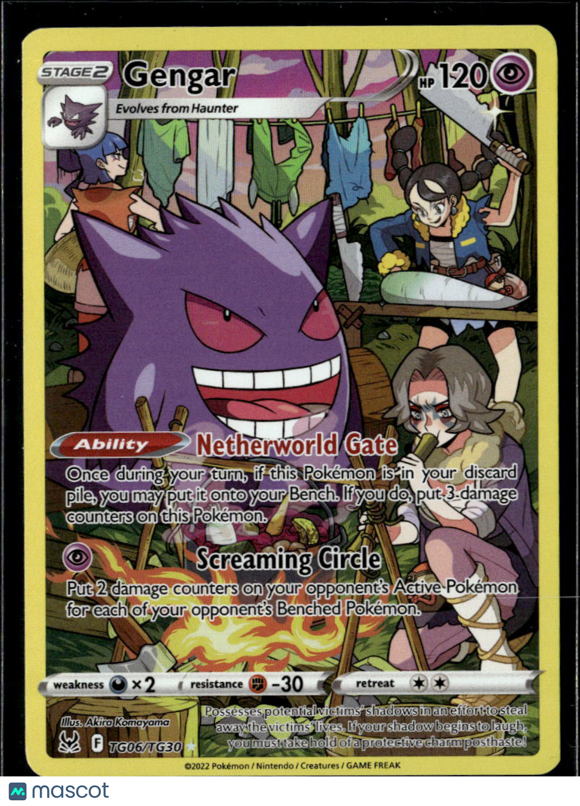 Gengar 2022 Lost Origin Holo Rare CHR #TG06/TG30