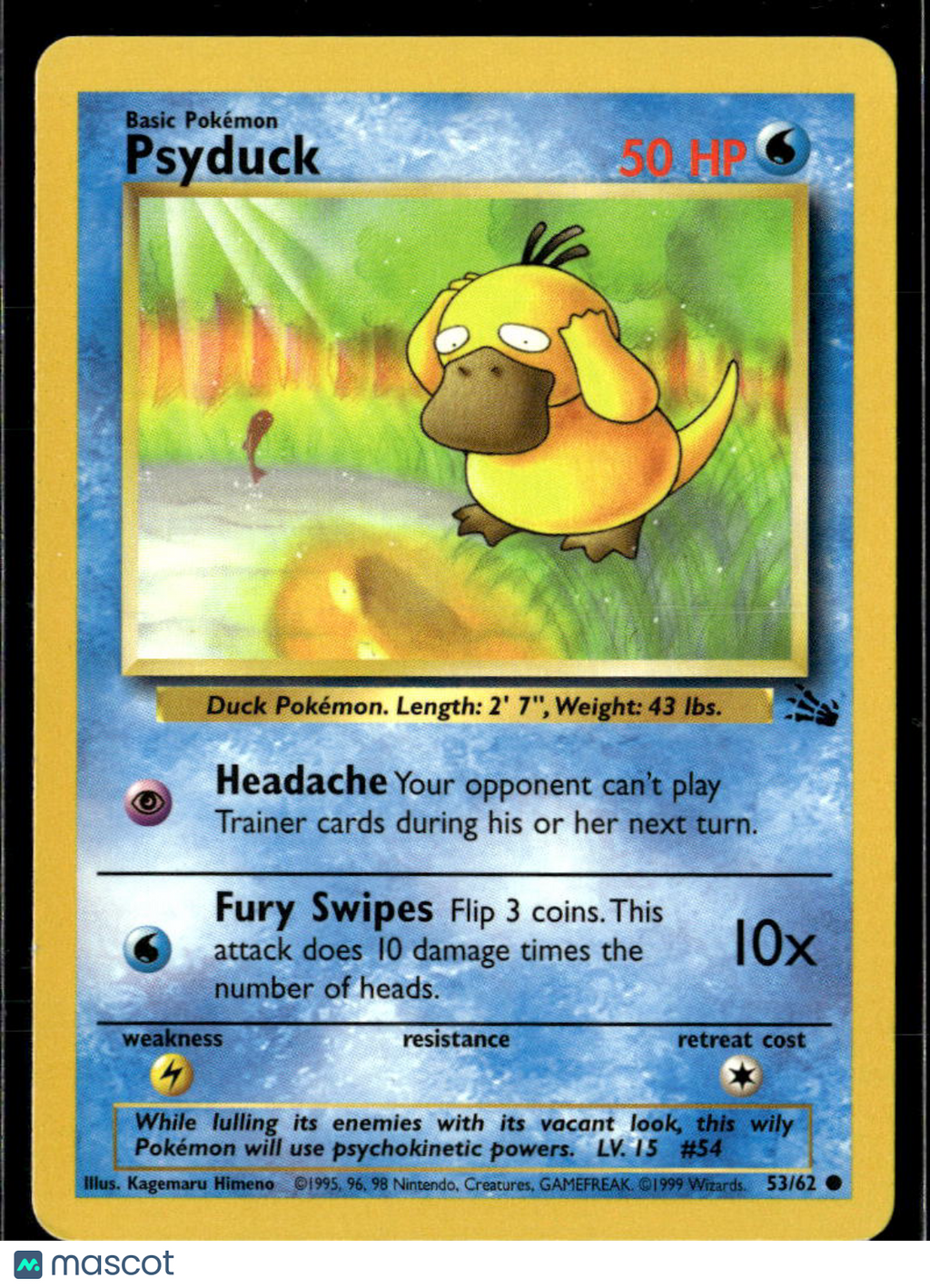 Psyduck 1999 Fossil #53/62