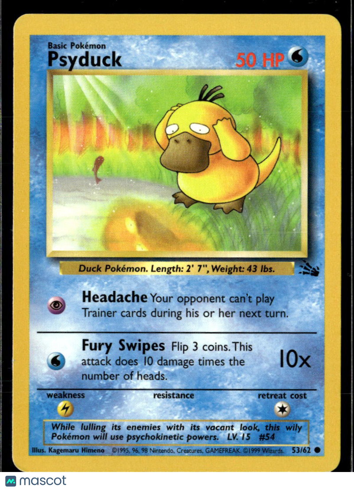 Psyduck 1999 Fossil #53/62