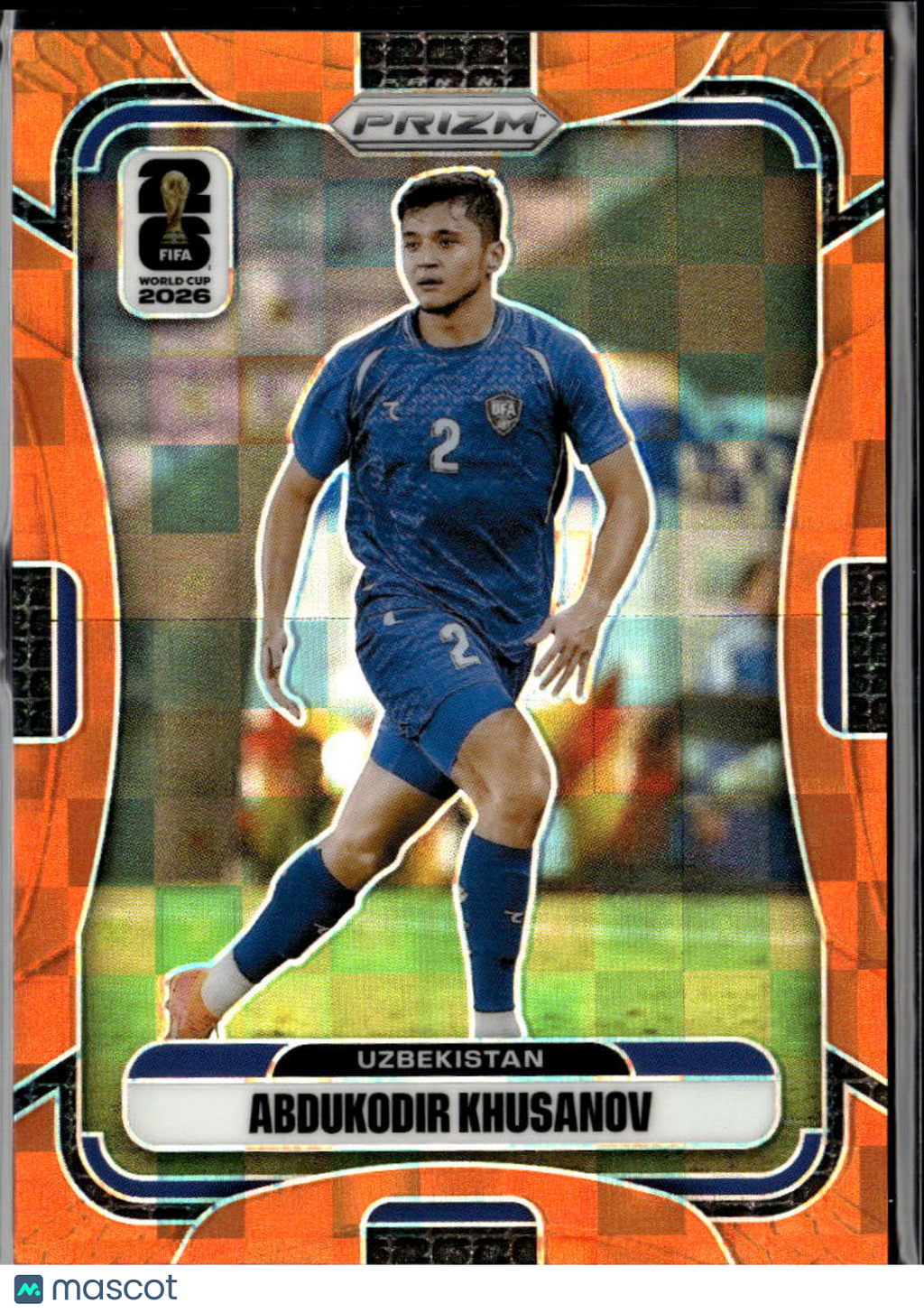 Abdukodir Khusanov 2026 Prizm FIFA World Cup Orange 113/215 Uzbekistan