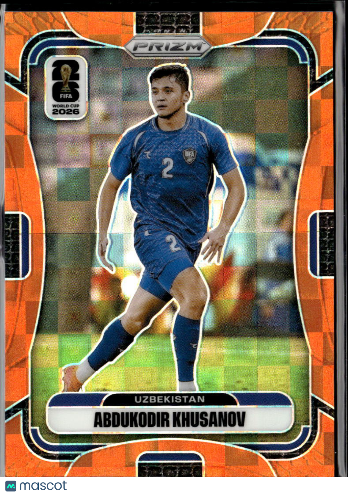 Abdukodir Khusanov 2026 Prizm FIFA World Cup Orange 113/215 Uzbekistan