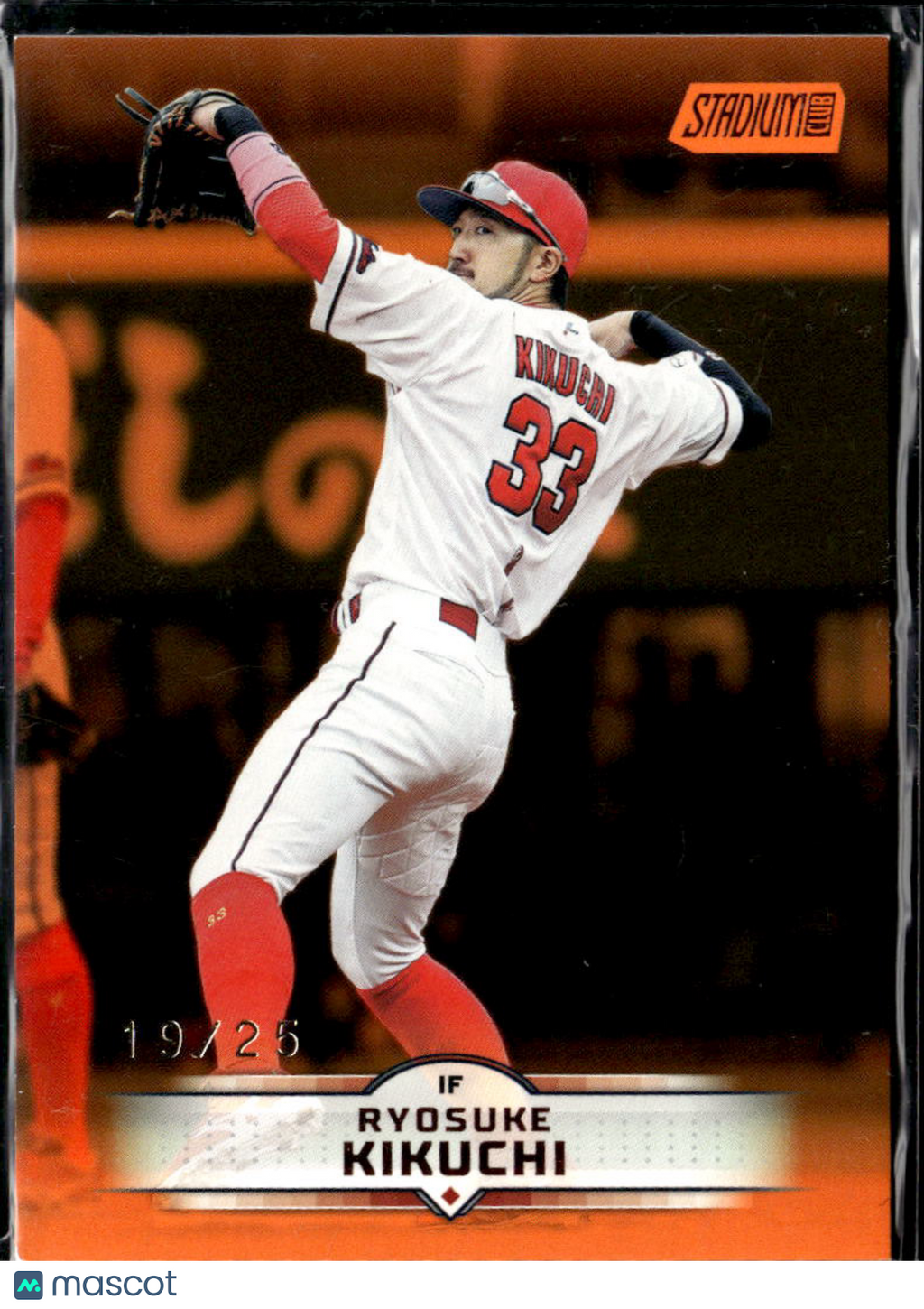 Ryosuke Kikuchi 2025 Topps Stadium Club NPB Orange 19/25 Hiroshima Toyo Carp