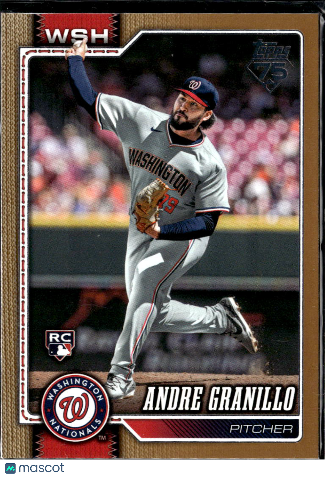 Andre Granillo 2026 Topps Series Two RC Gold /2026 Washington Nationals