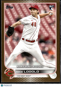 Nick Lodolo 2022 Topps Update Series RC GOLD 1912/2022 Cincinnati Reds
