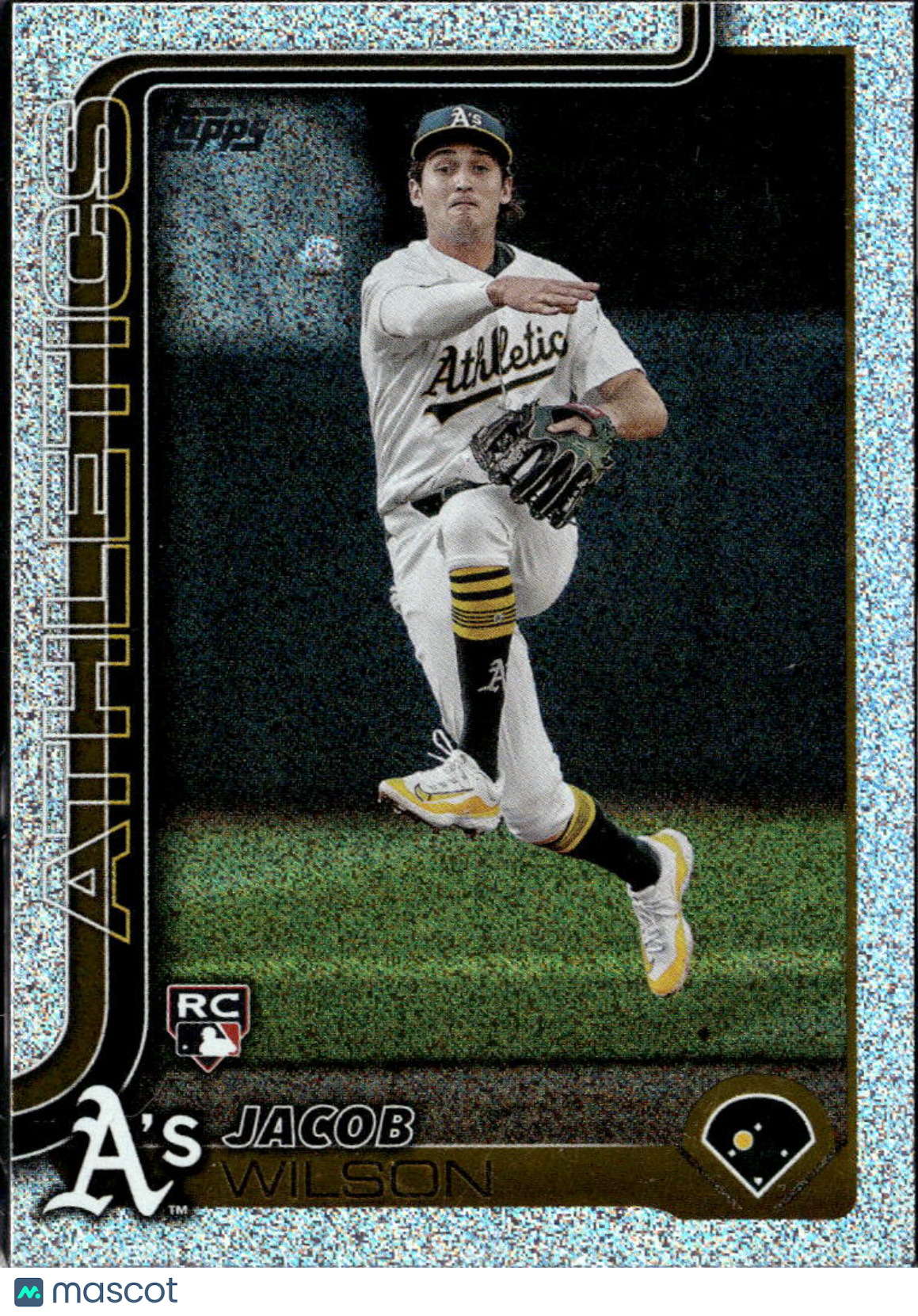 Jacob Wilson 2025 Topps Series One RC Sand Glitter Foil Oakland Athletics