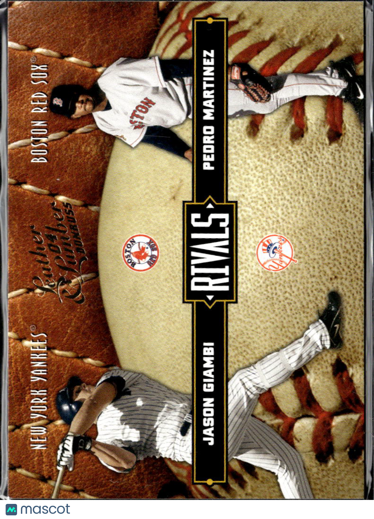 Jason Giambi Pedro Martinez 2004 Donruss Leather & Lumber Rivals 2020/2499